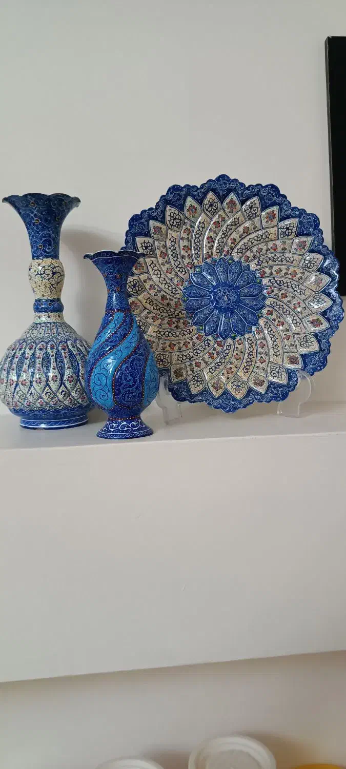 سه عدد ظرف مینا کاری یکجا فروش میرسد.|کلکسیون اشیاء عتیقه|تهران, جوانمردان (اندیشه)|دیوار