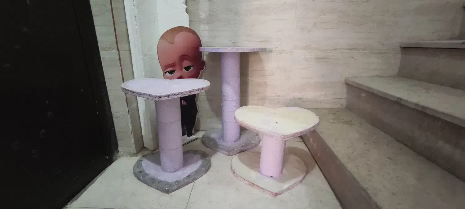 میز خاطره گرد پایه گلدان|میز تلفن|سمنان, |دیوار