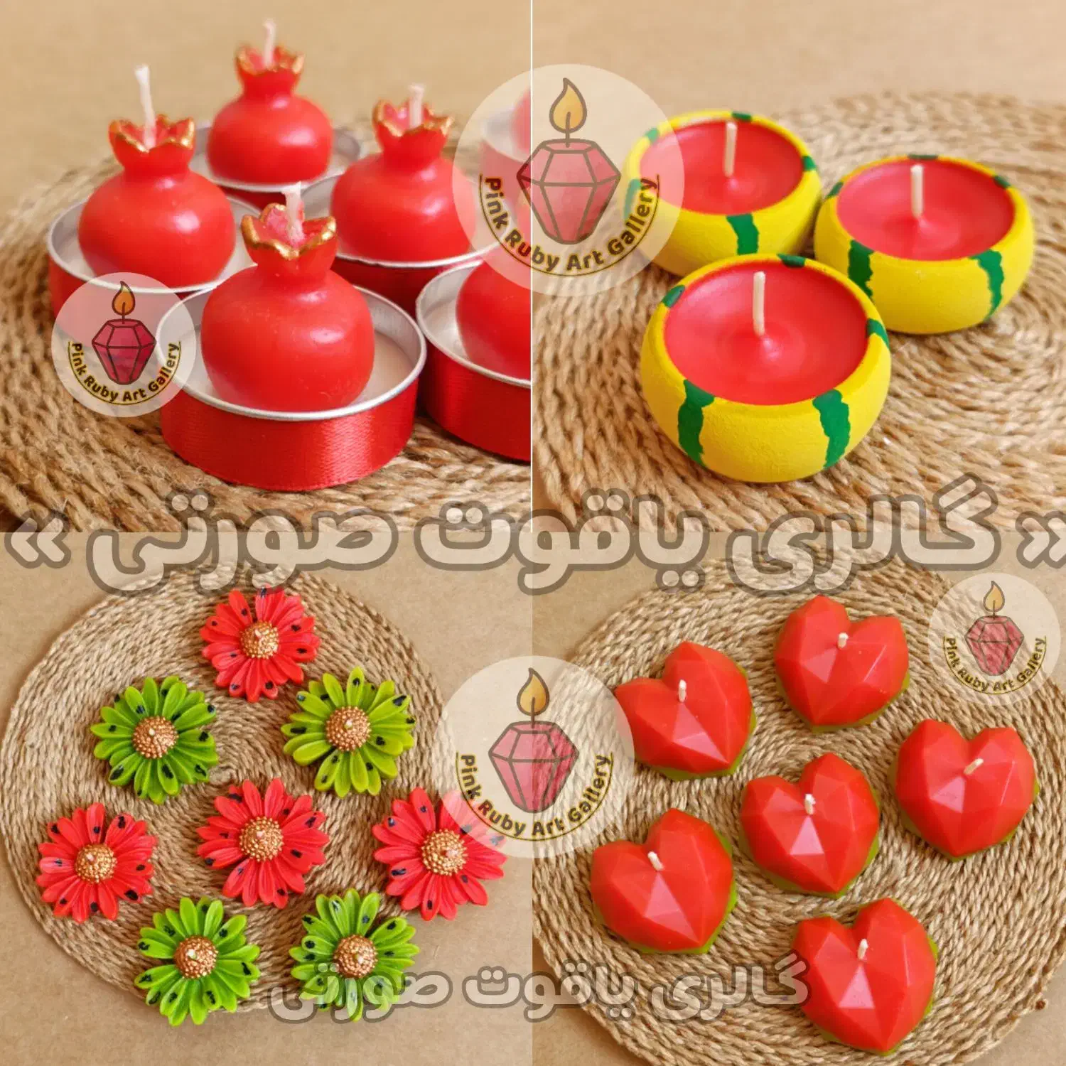 انواع شمع یلدایی ( شمع یلدا ) اختصاصی|صنایع دستی و سایر لوازم تزئینی|قم, پردیسان|دیوار