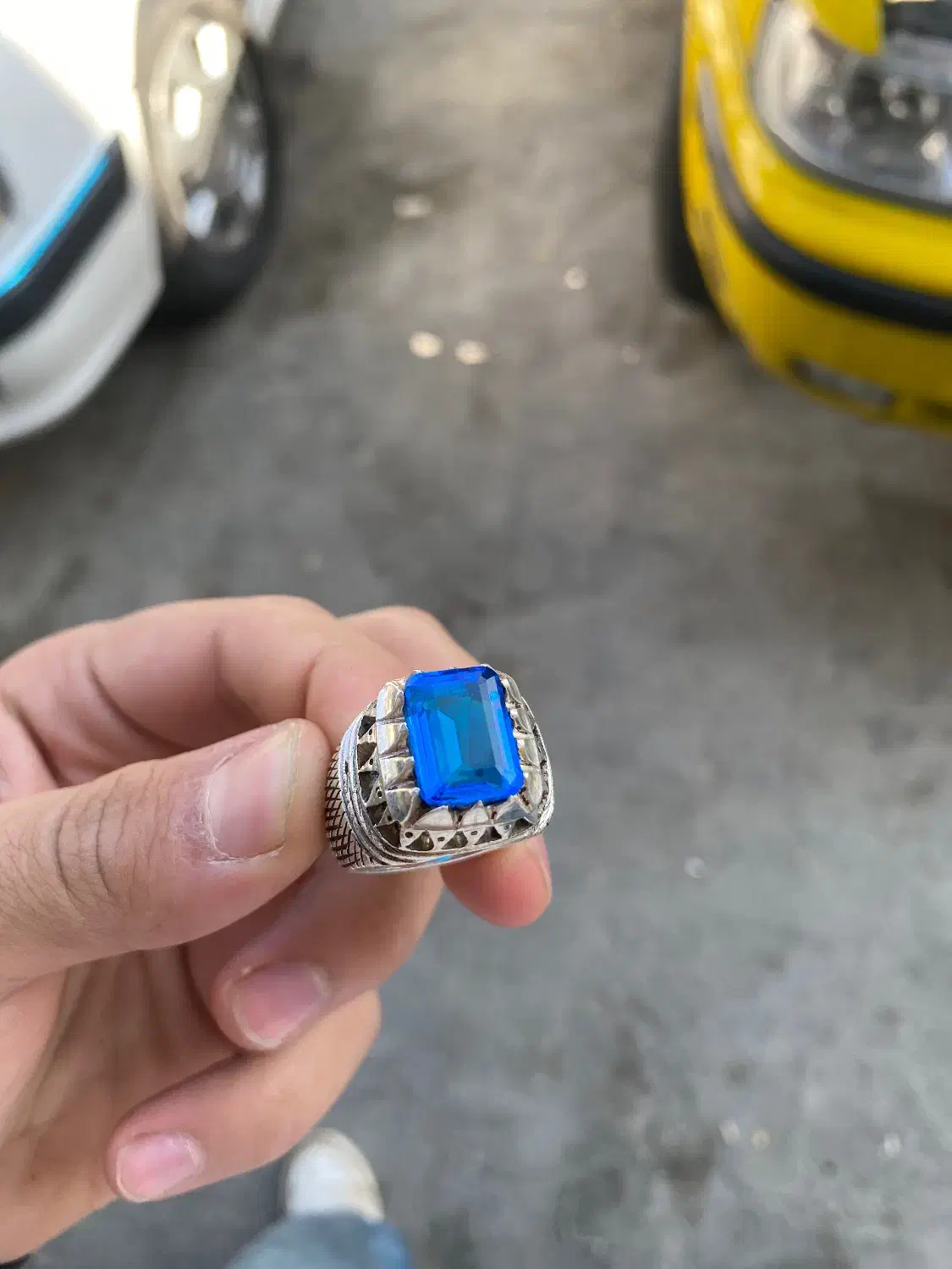 انگشتر توپاز رکاب کار دست استاد ملکی|جواهرات|چناران, |دیوار