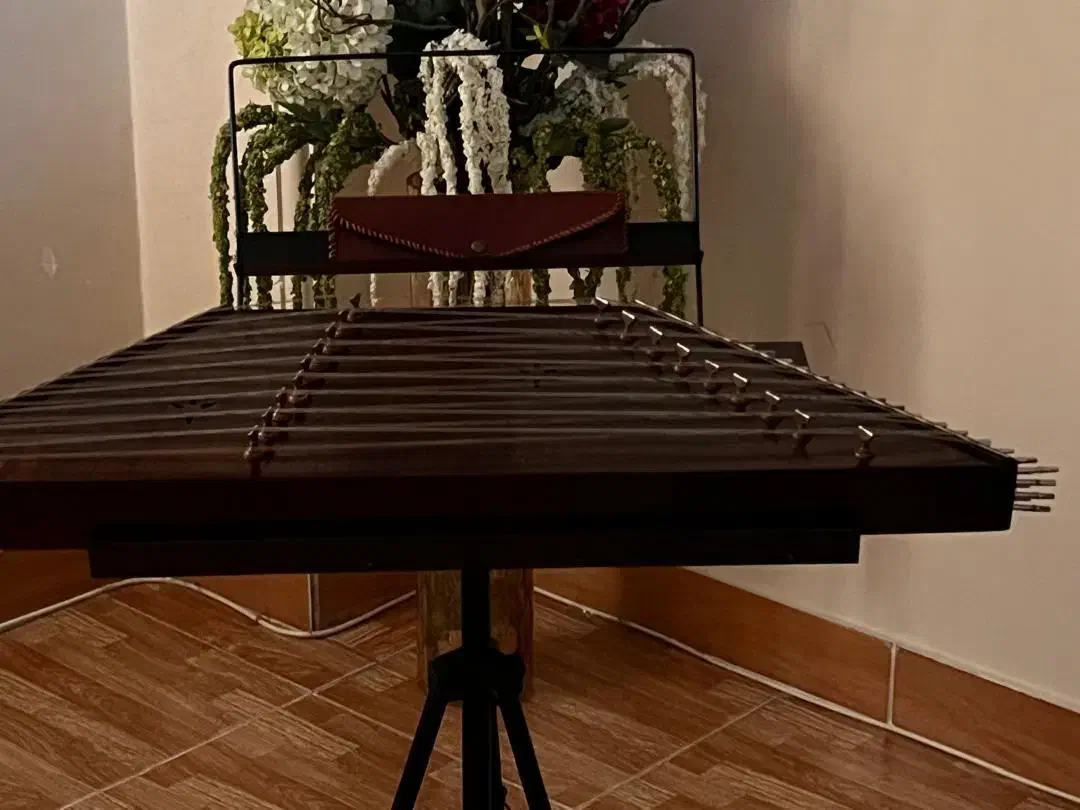 سنتور چوب گردو|سازهای سنتی|رشت, استادسرا|دیوار