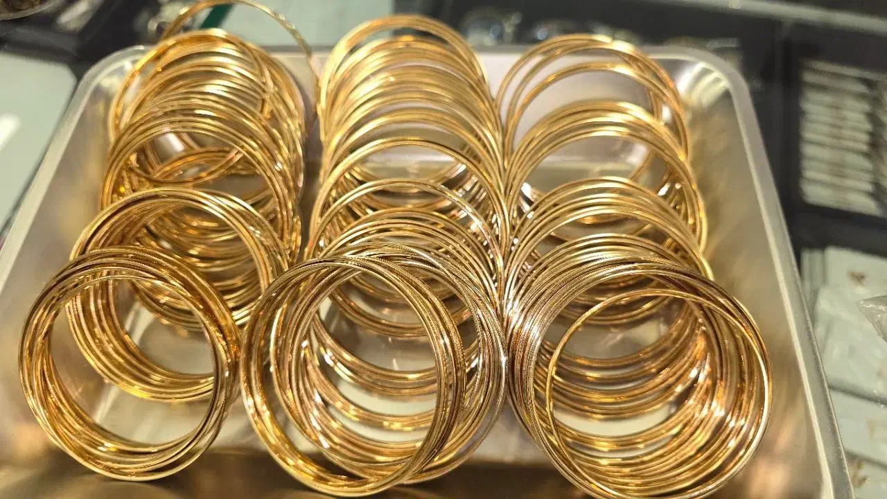 طلا کم اجرت آبشده النگو آینه ای|جواهرات|تهران, بازار|دیوار