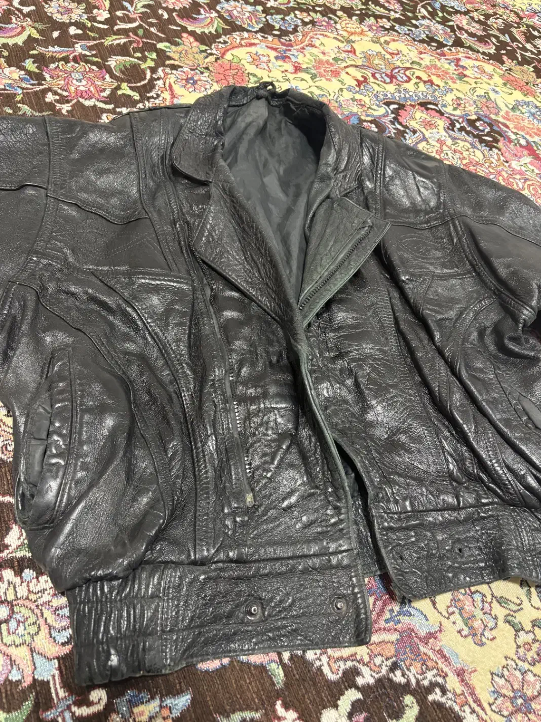 کاپشن چرم اصل پلیسی|لباس|گرگان, |دیوار