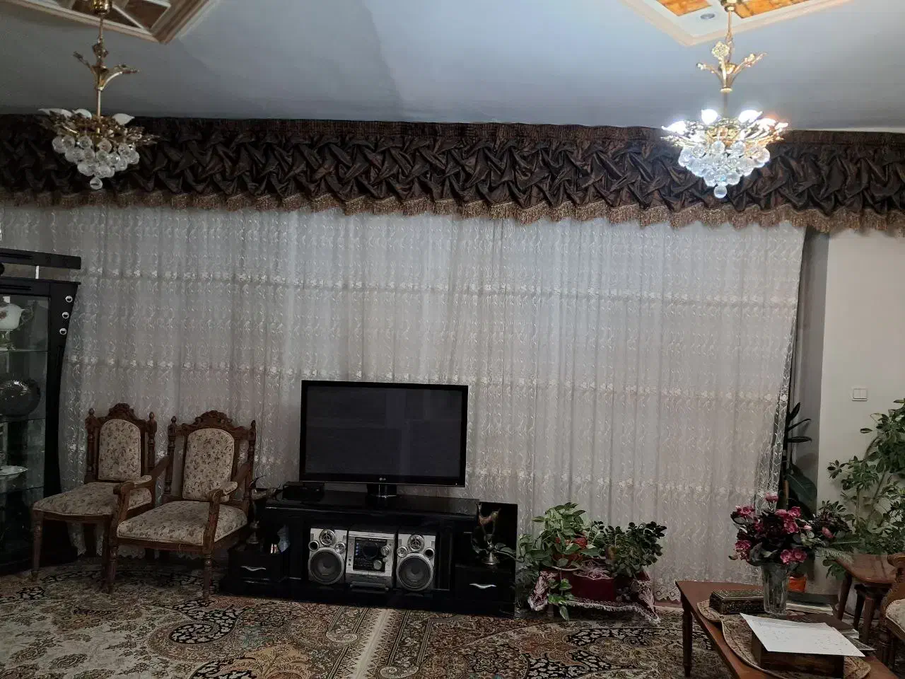 پرده پلیسه ۱۸ متری ک ۶ متر رو پوشش میده شیک و تمیز|پرده، رانر، رومیزی|تربت‌حیدریه, حسنی بالا|دیوار