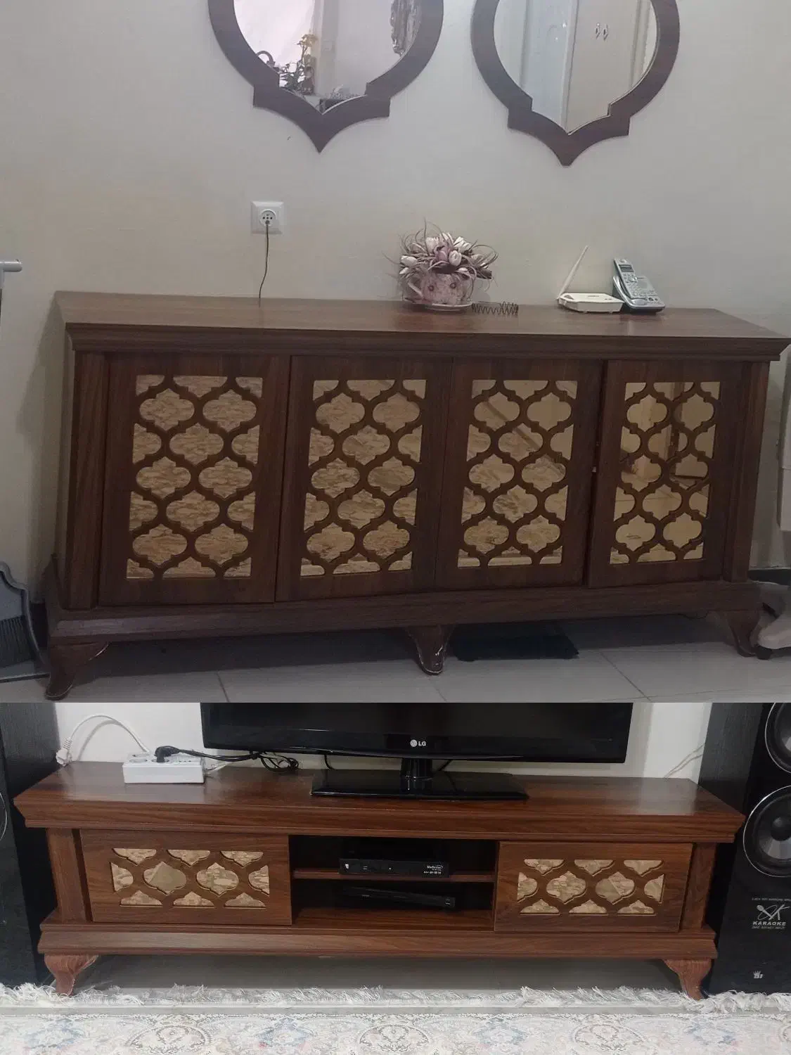 ست کنسول و میز تی وی|بوفه، ویترین، کنسول|اراک, |دیوار