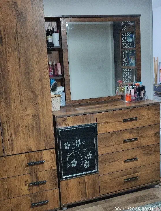 کمد لباس و دراور و صندلی آرایش ام دی اف|جاکفشی، کمد، دراور|قدس, شهرقدس|دیوار