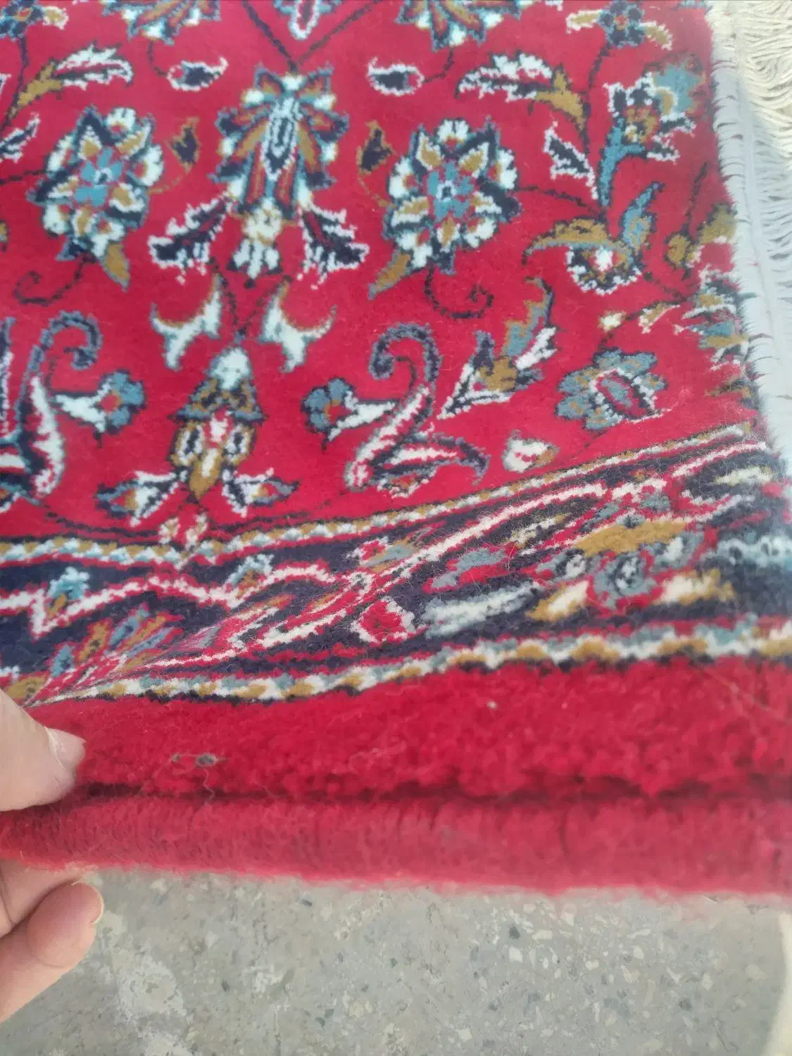 فرش کناری رنگ لاکی|فرش|تهران, امامت|دیوار