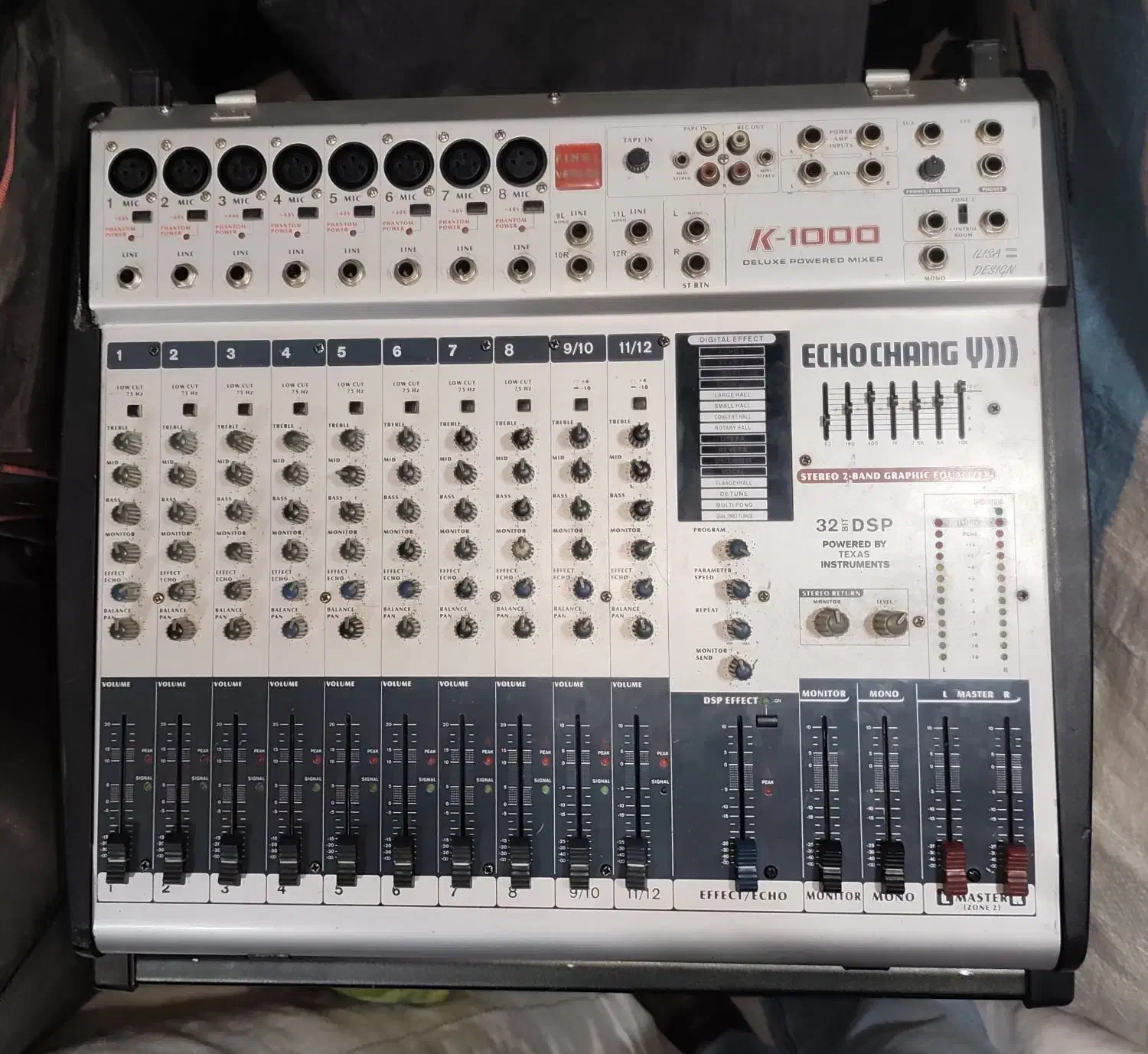 اکو پاور میکسر چنگ k1000 مناسب پینگ پنگی|سیستم صوتی خانگی|ملارد, |دیوار