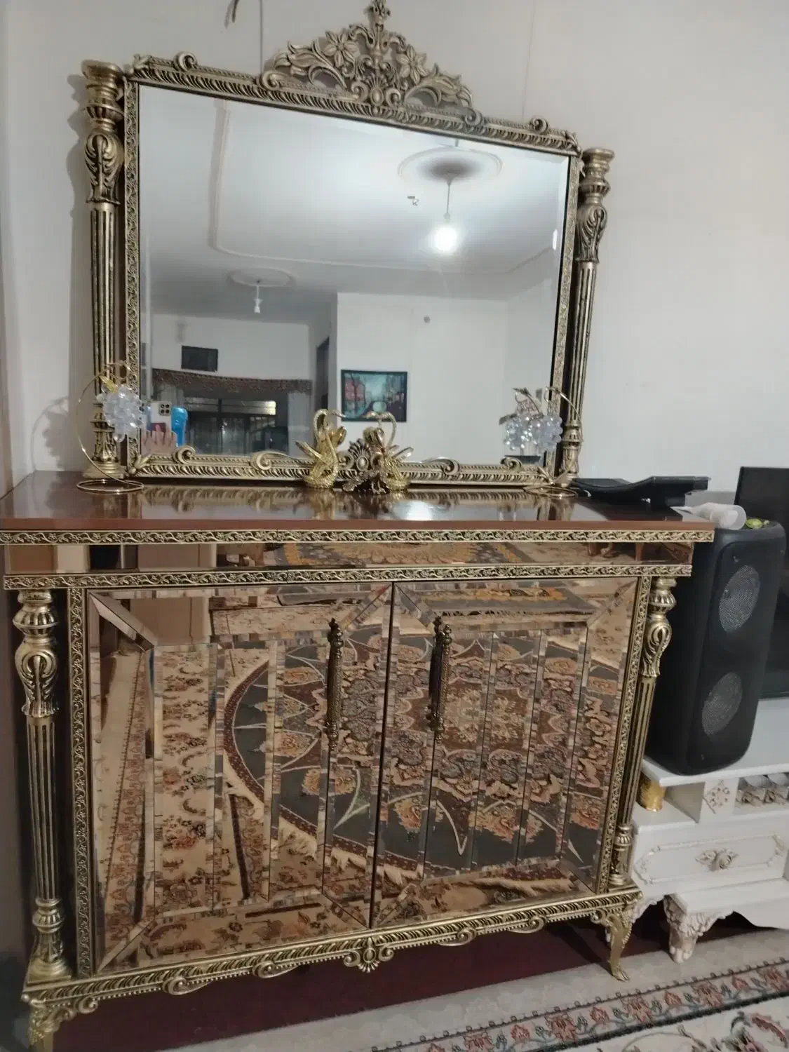 ایینه کنسول|بوفه، ویترین، کنسول|کرمان, |دیوار