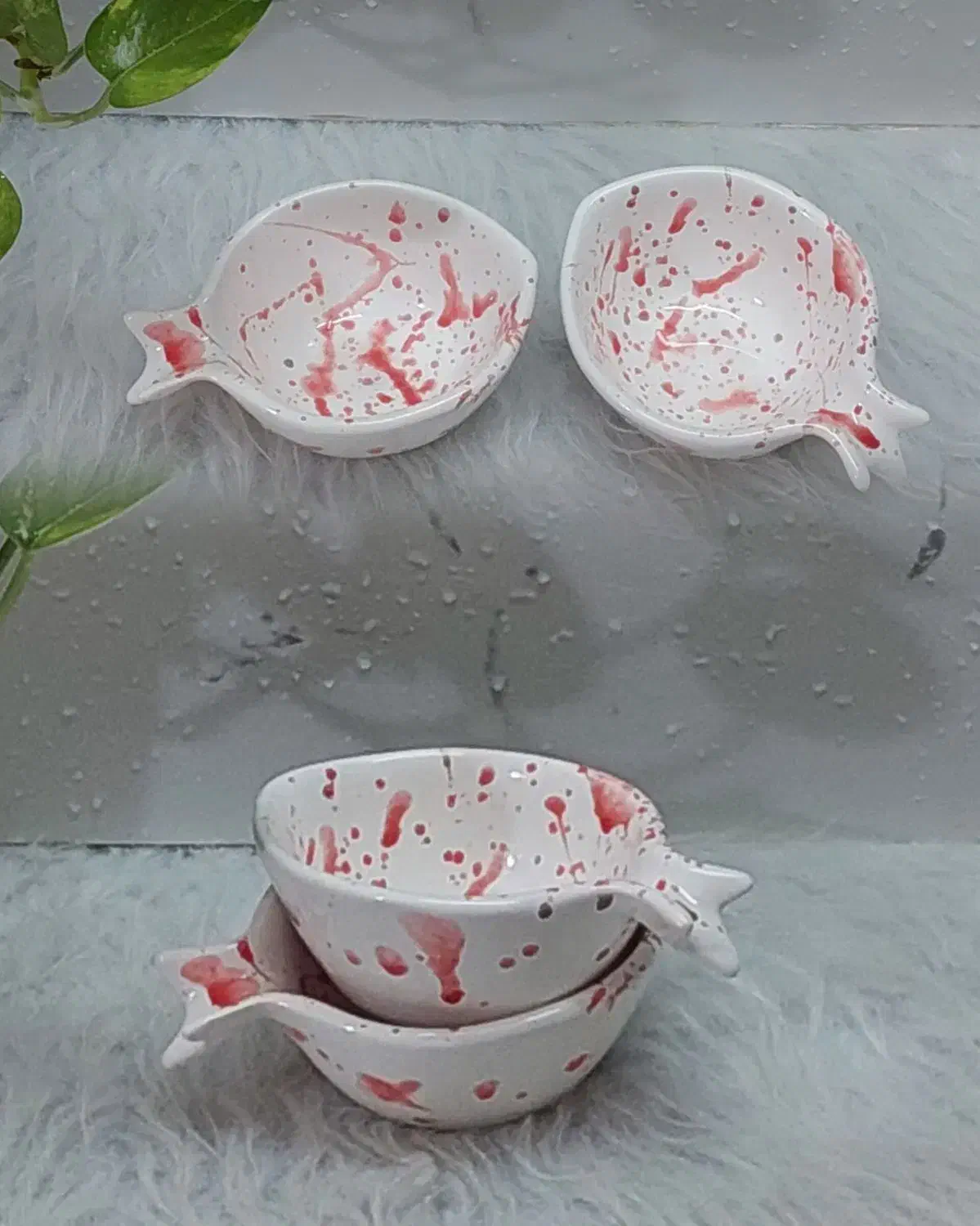 کاسه ناردون آبرنگی|ظروف سرو و پذیرایی|کردکوی, |دیوار