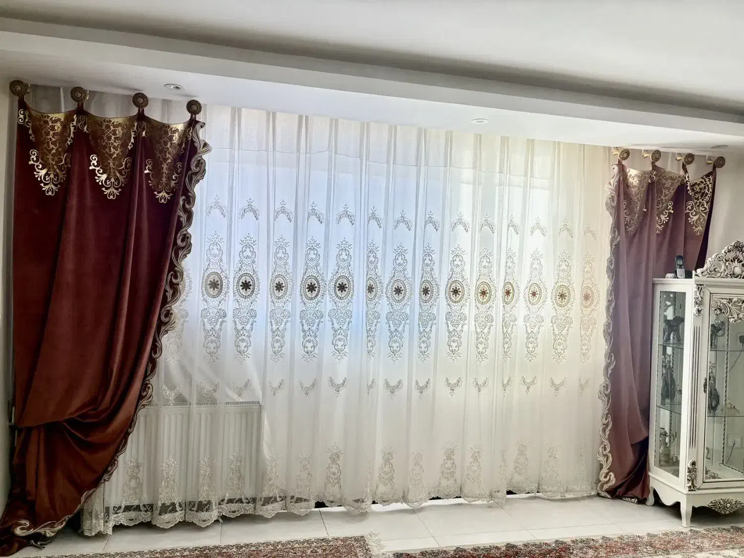 والان پرده|پرده، رانر، رومیزی|شاهین‌شهر, طالقانی|دیوار