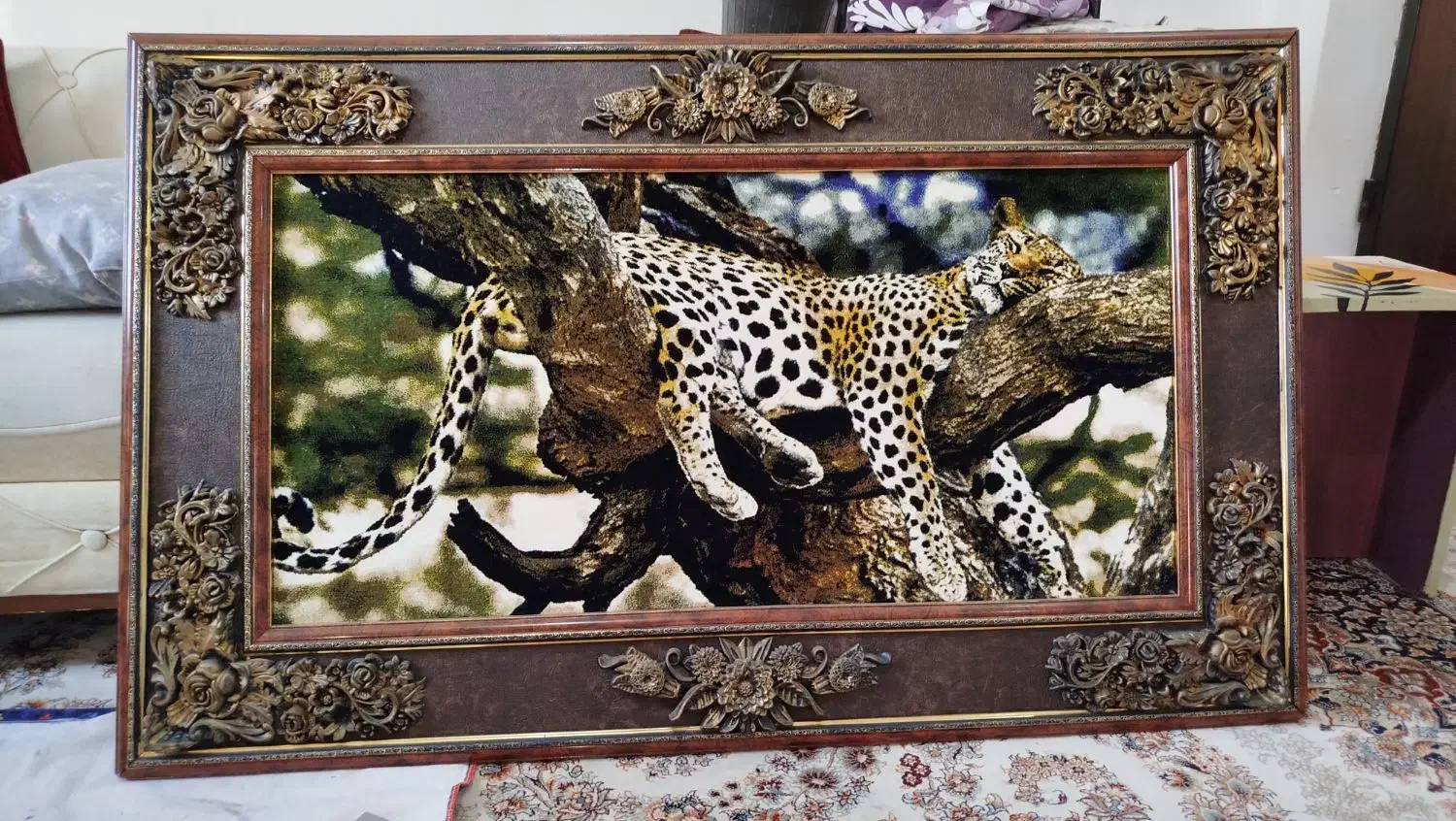 تابلو فرش کاملا نو و سالم. زیبا|تابلو فرش|رشت, پل تالشان|دیوار