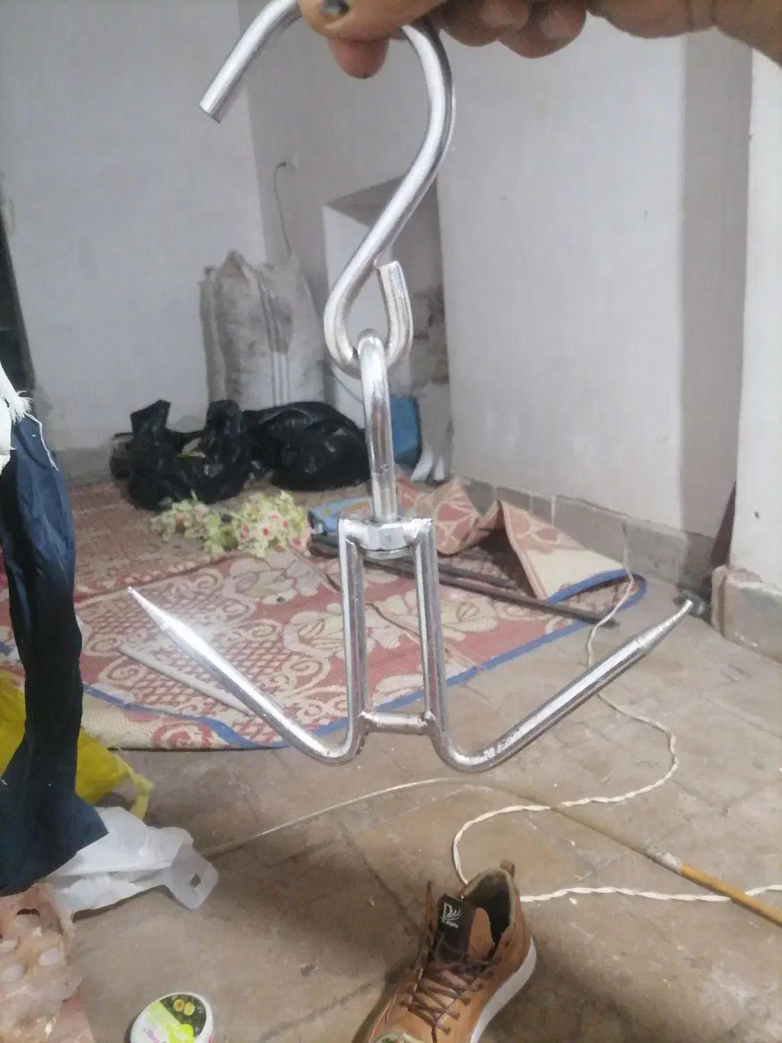 قلاب قصابی گاوی دو قلابه|ابزارآلات|زرند, |دیوار