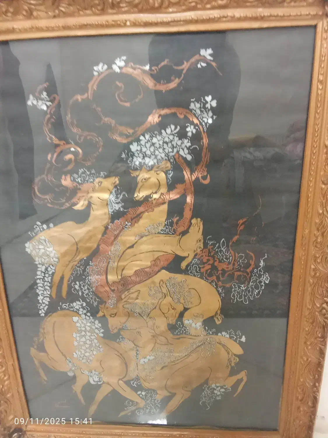 تابلو گوزن|تابلو، نقاشی، عکس|گلبهار, شهر جدید گلبهار|دیوار