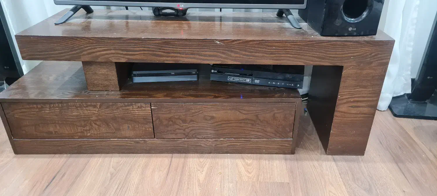 میز تلویزیون روکش چوب|میز تلویزیون|اندیشه, اندیشه فاز ۳|دیوار