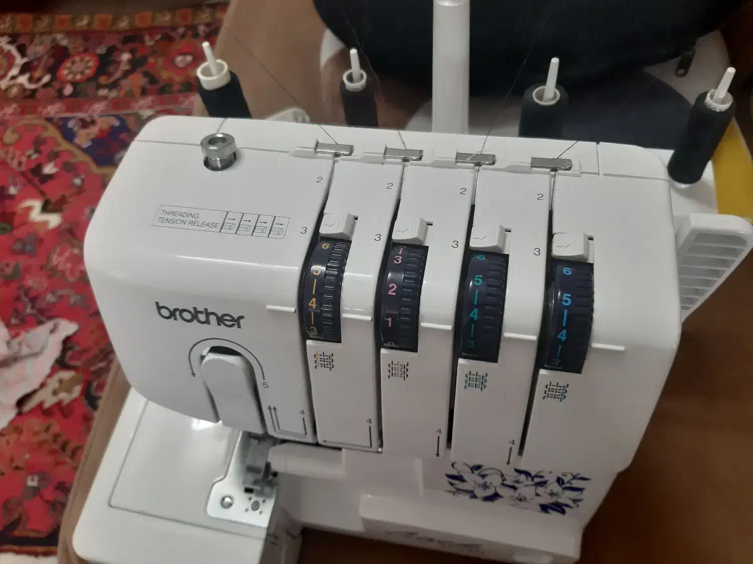 چرخ سر دوز برادر چهار نخ ۱۳۳۴ د|چرخ خیاطی و ریسندگی|تبریز, |دیوار