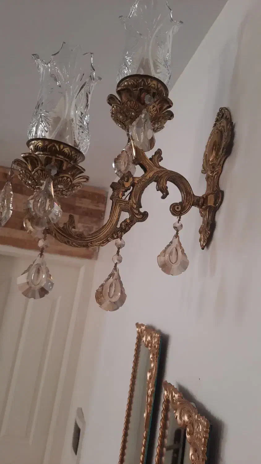 دیوارکوب برنز|لوستر و چراغ آویز|شهریار, شهرک وائین|دیوار