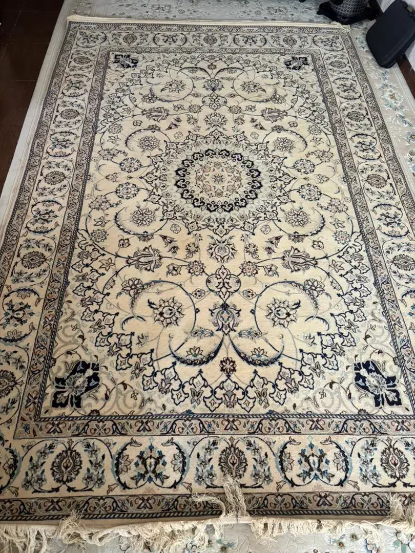 فرش ابریشم وکرک نائینی|فرش|اصفهان, شهرستان|دیوار