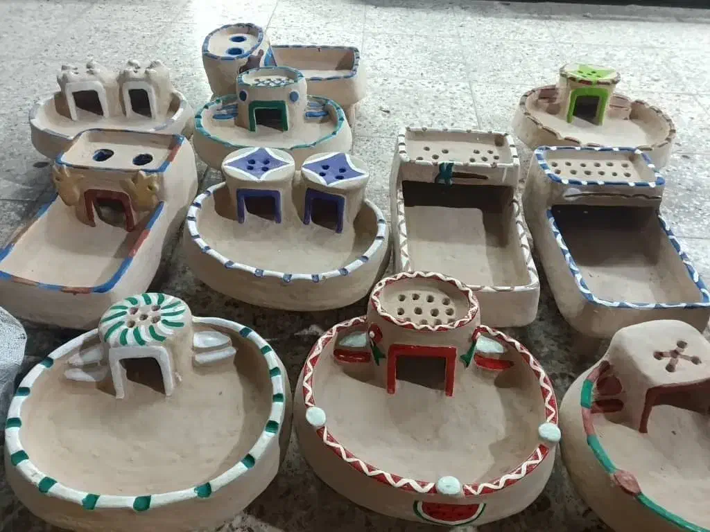 منقل گلی قوی و مستحکم|صنایع دستی و سایر لوازم تزئینی|بندر ماهشهر, |دیوار