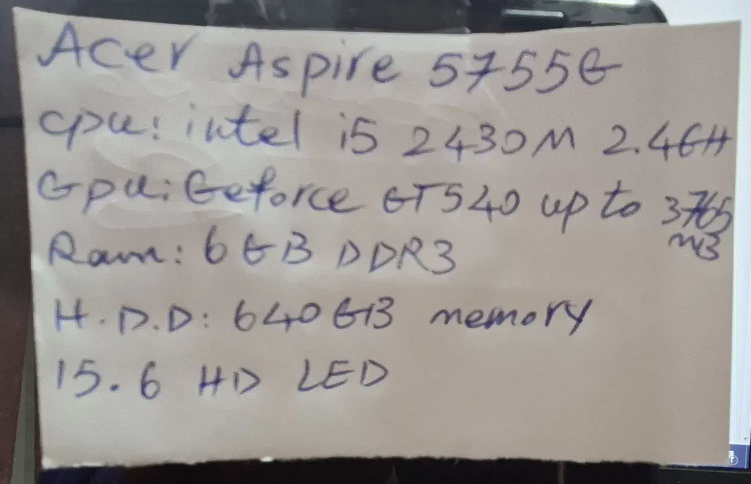 Acer ASPIRE 5755G|رایانه همراه|تهران, هرندی|دیوار