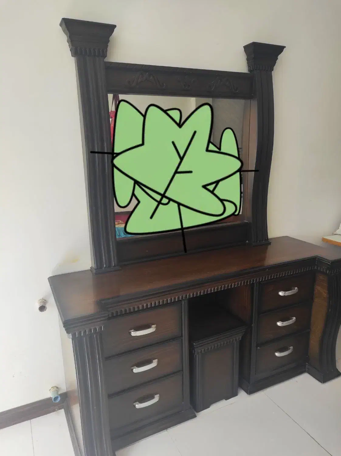 دراور چوبی نو|جاکفشی، کمد، دراور|خمینی‌شهر, |دیوار