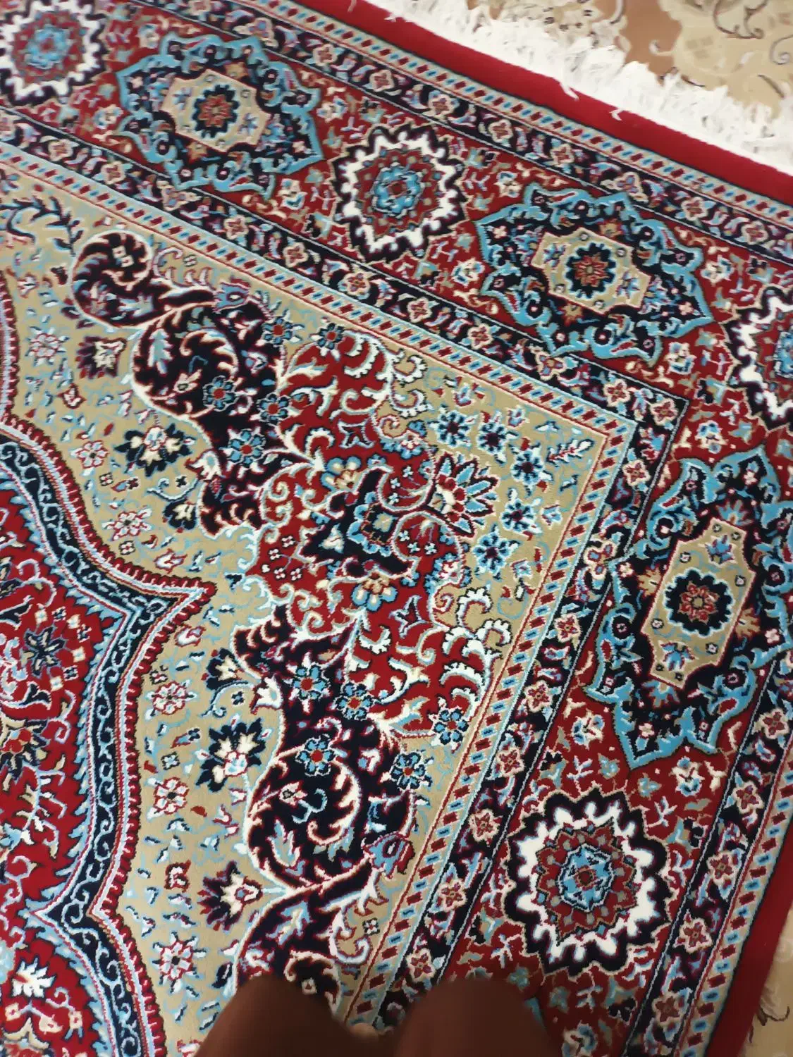 یک تخته فرش ۹متری شسته شده سالم|فرش|تهران, دریاچه شهدای خلیج فارس|دیوار