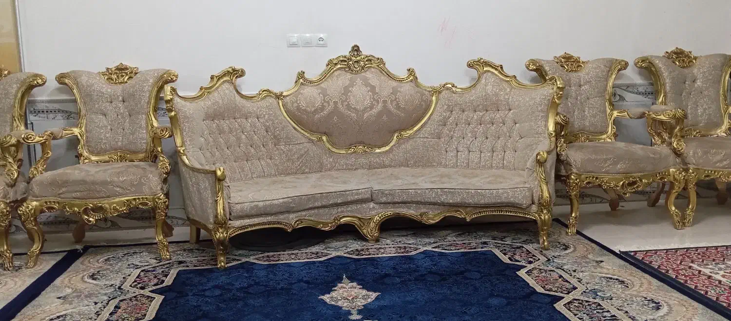 مبل امپراطور ۹نفره|مبلمان خانگی و میز عسلی|تربتحیدریه, فتح المبین|دیوار