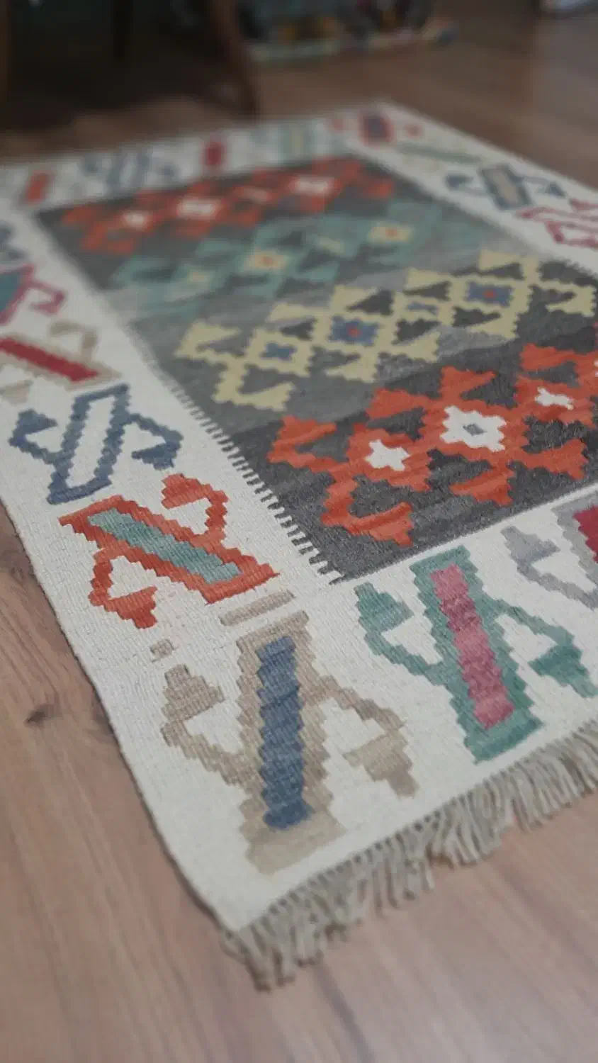 گلیم دستبافت با طرح خاص|گلیم، جاجیم، گبه|اردبیل, |دیوار