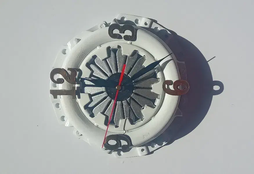 ساعت دیسک صفحه دست ساز|کلکسیون اشیاء عتیقه|سنگر, |دیوار