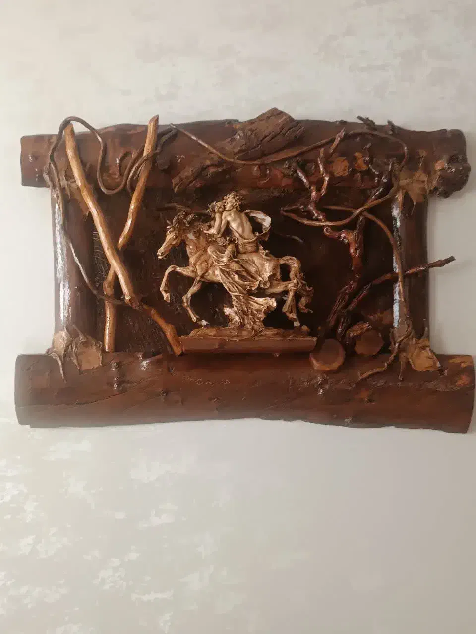 تابلو چوبی در حد نو|تابلو، نقاشی، عکس|قم, پردیسان|دیوار