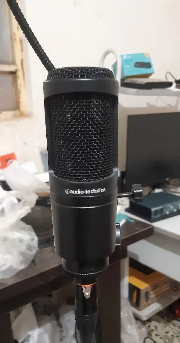 میکروفن at2020 و کارت صدا و لوازم استودیو|آلات موسیقی|اصفهان, قهجاورستان|دیوار