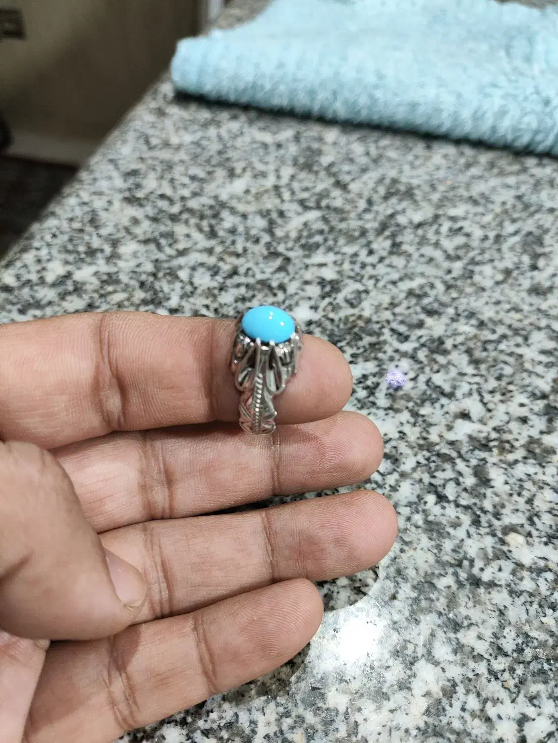 انگشتر فیروزه نیشابور|جواهرات|تهران, سنگلج (شاپور)|دیوار