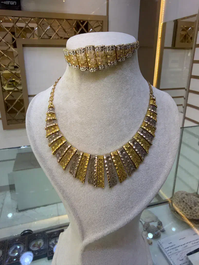 سرویس طلا تراش دار فقط۳درصد|زیورآلات و اکسسوری|خمینی‌شهر, |دیوار