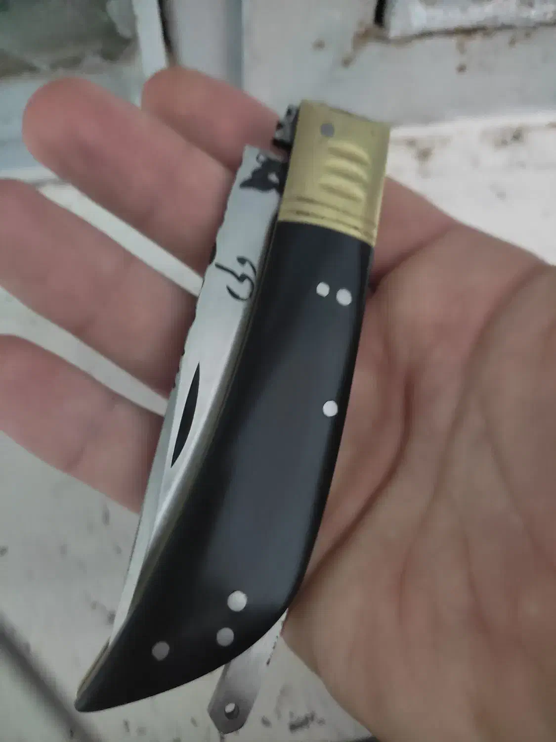 چاقو دنده ای نایاب|کلکسیون اشیاء عتیقه|ایلام, |دیوار