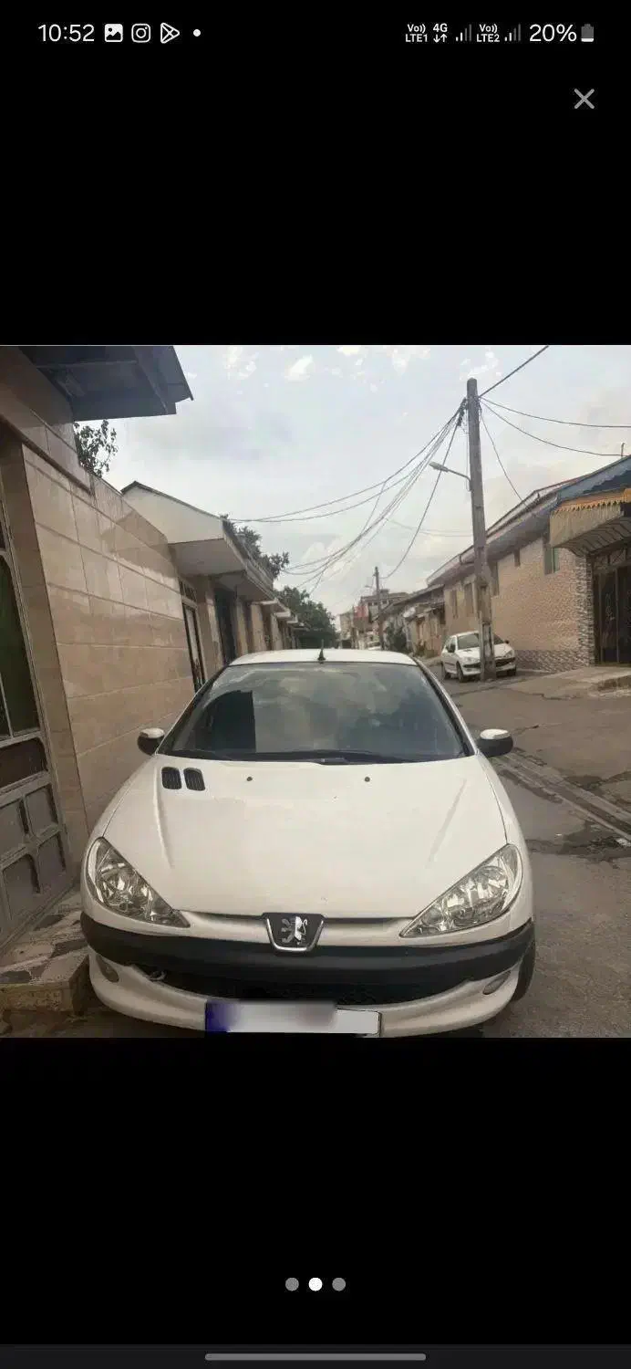 82 مدل 206|خودرو سواری و وانت|بندر انزلی, قلم گوده|دیوار