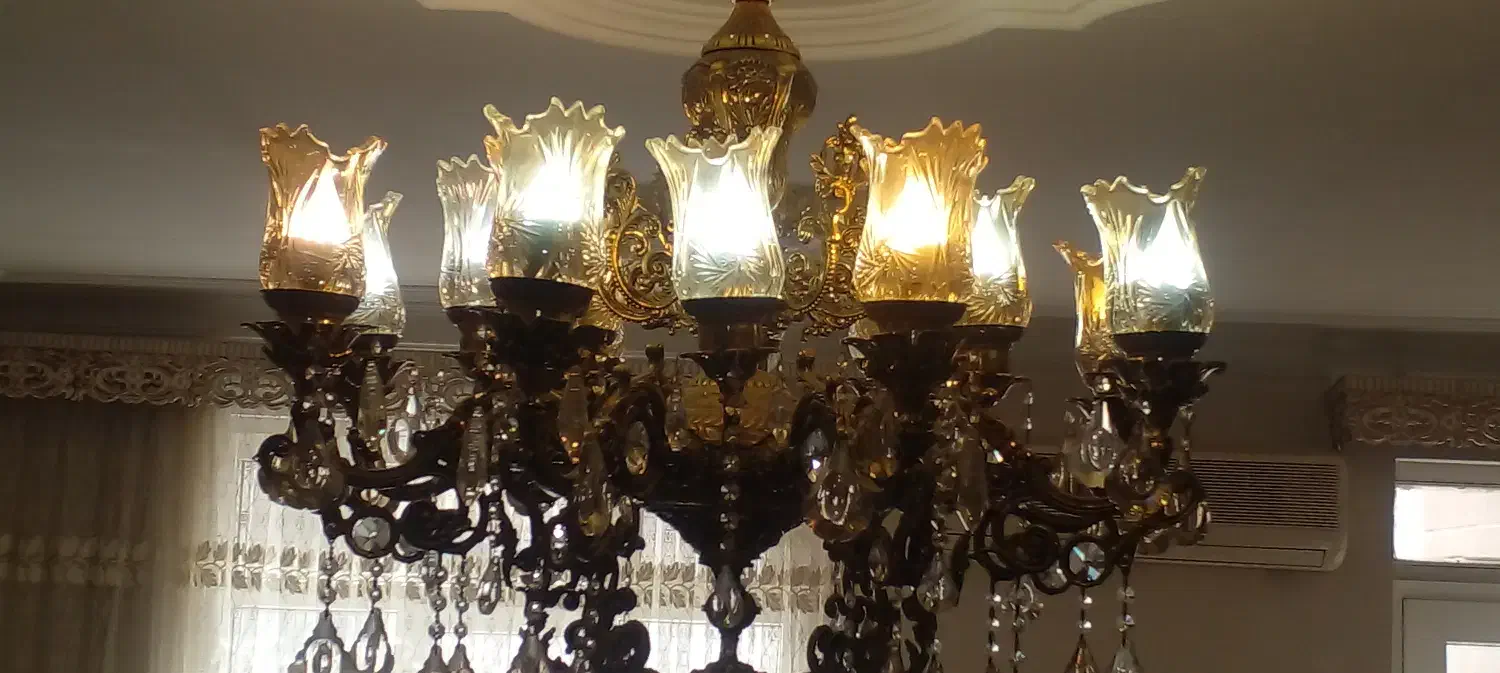 لوستر ۱۶ شاخه|لوستر و چراغ آویز|قروه, |دیوار