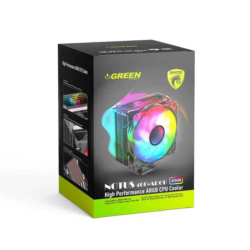 فن خنک کننده پردازنده گرین مدل notus 400 argb|قطعات و لوازم جانبی رایانه|ارومیه, |دیوار