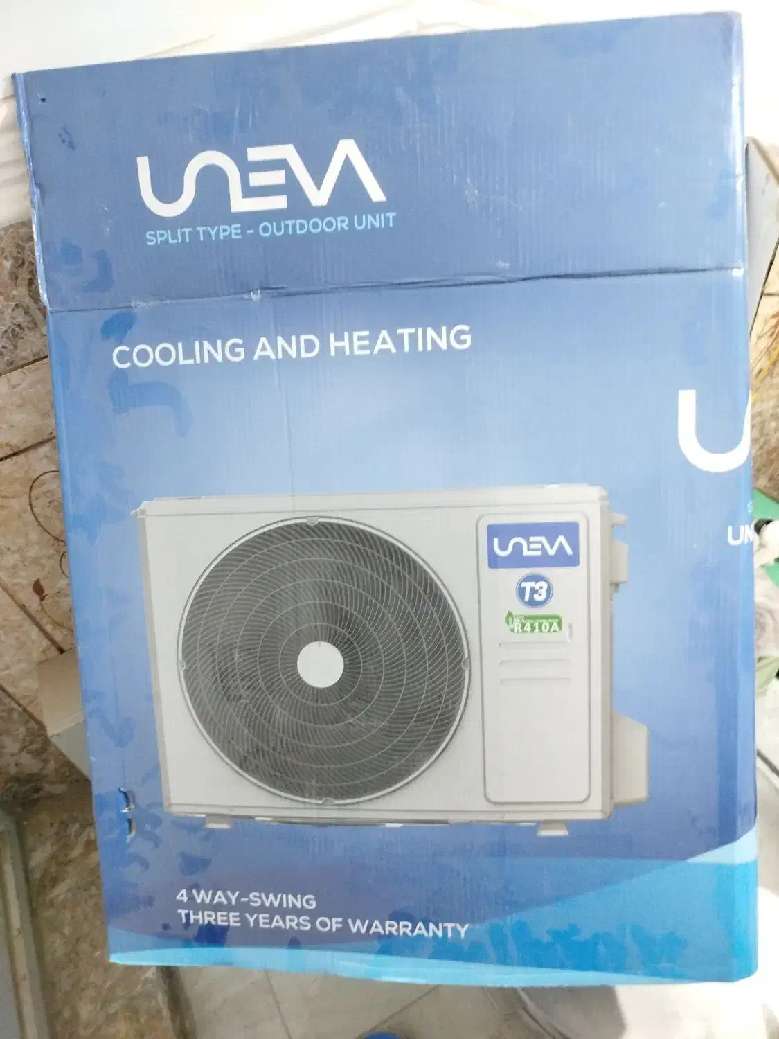 کارتن اسپیلت یونیوا ۲۴۰۰۰|کولر گازی و فن‌کوئل|خاش, |دیوار