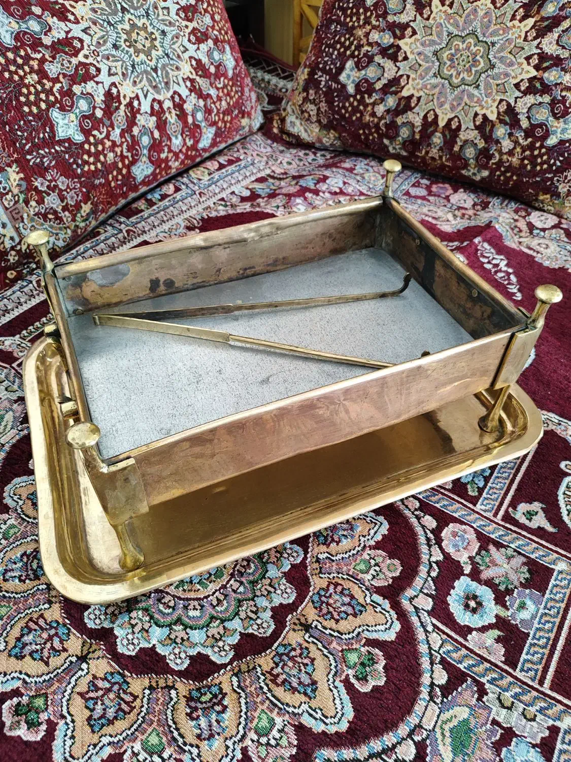 منقل عتیقه برنجی|صنایع دستی و سایر لوازم تزئینی|تربت‌حیدریه, کوه سنگی|دیوار