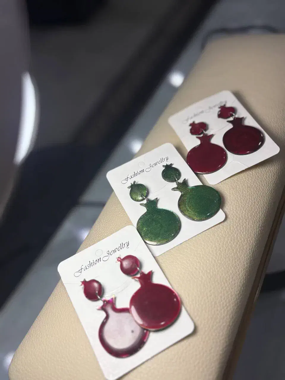 گوشواره رزین یلدایی|زیورآلات و اکسسوری|سلمان‌شهر, |دیوار