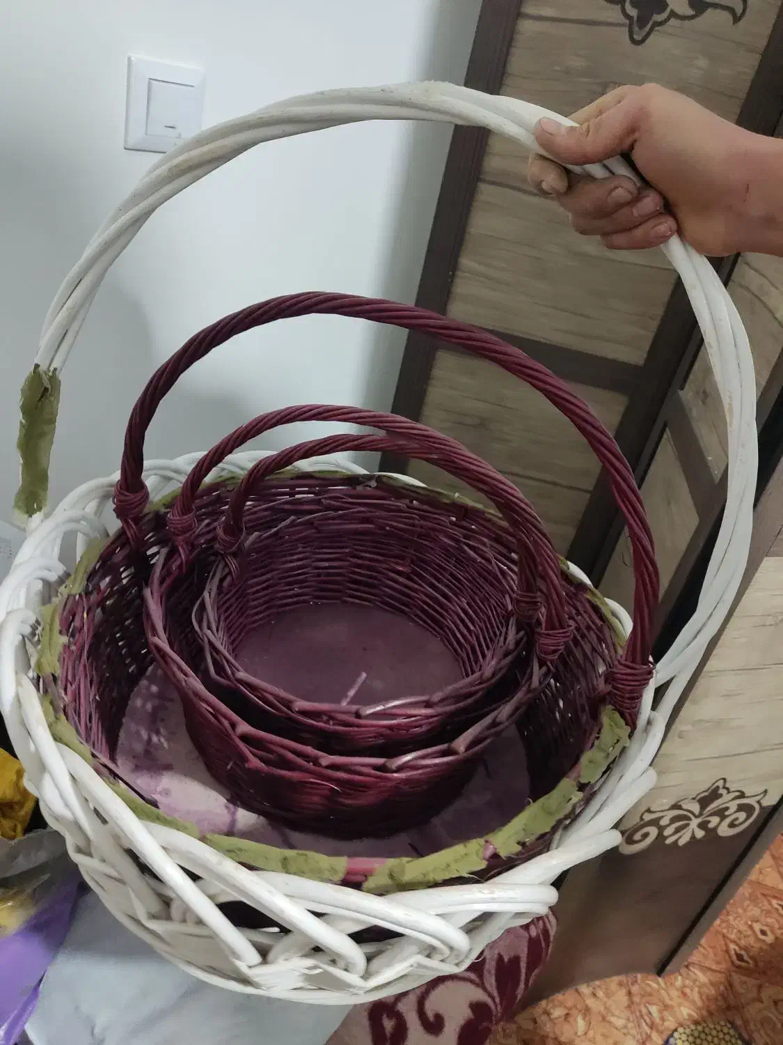 سبد حصیری|صنایع دستی و سایر لوازم تزئینی|بجنورد, |دیوار