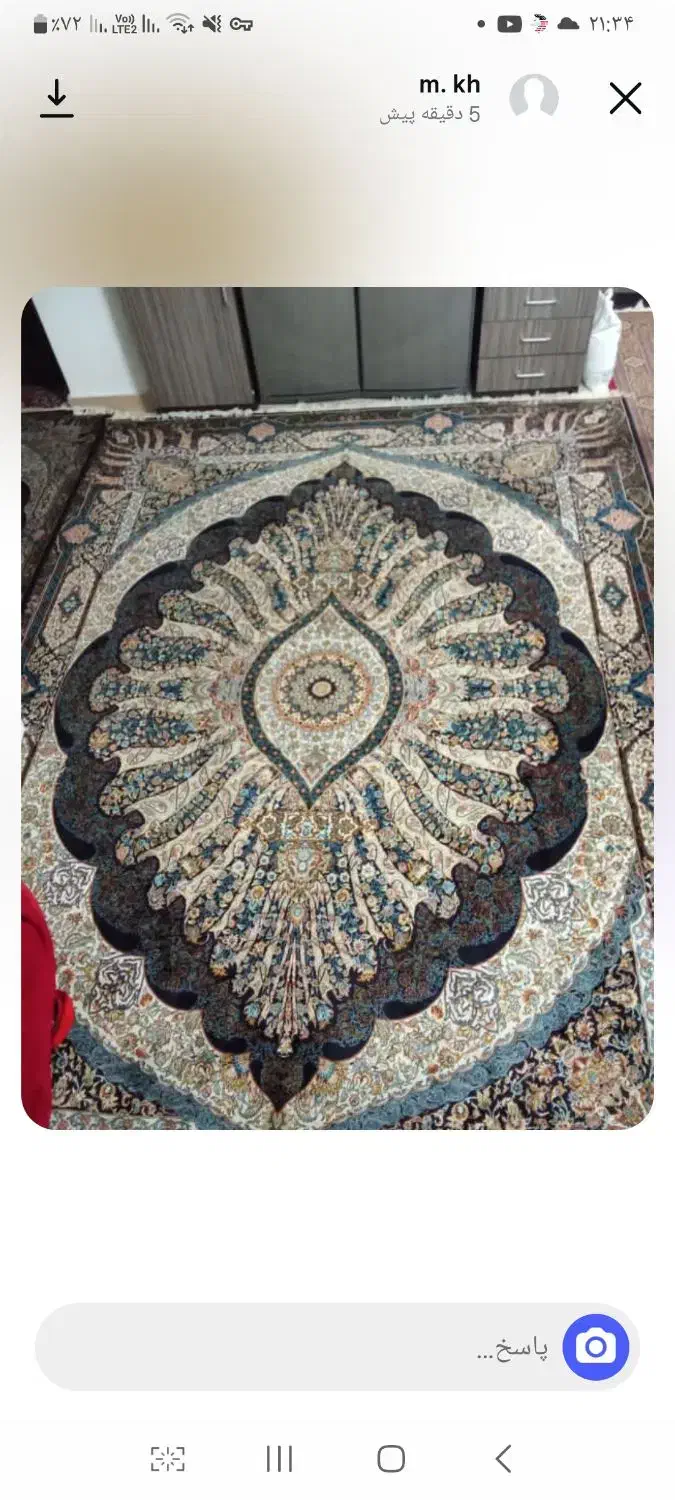 فرش مهستان در حد نو بدون هیچ ایرادی|فرش|رامسر, |دیوار