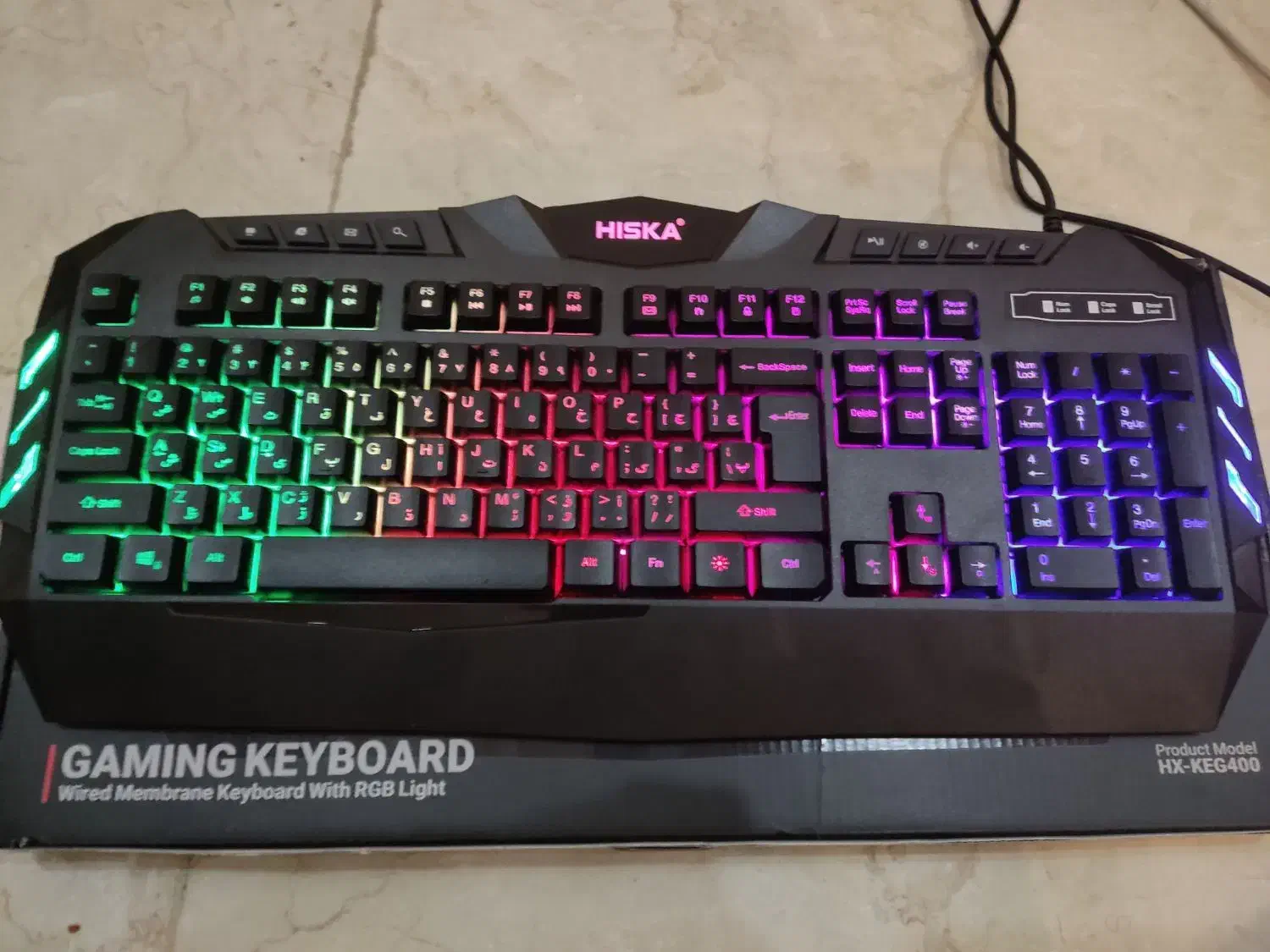 کیبورد گیمینگ هیسکا ، سوییچ ممبران ، RGB دکمه جدا|قطعات و لوازم جانبی رایانه|تهران, تهرانپارس جنوبی|دیوار