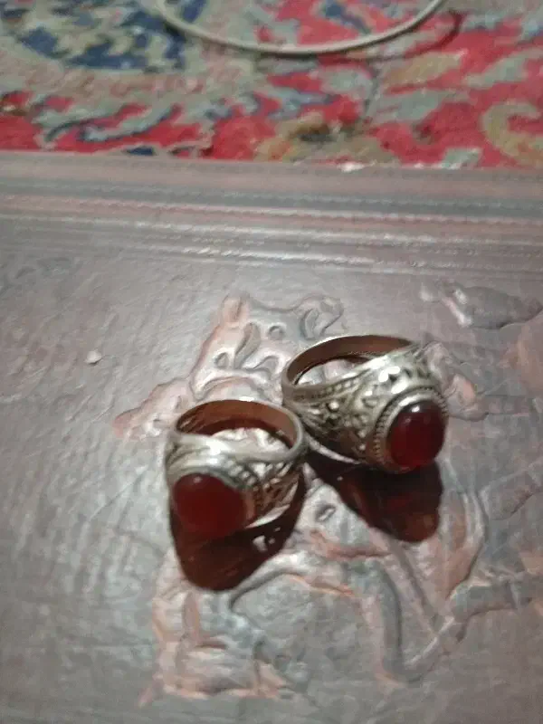 دو تا انگشتر نقره  عقیق|جواهرات|کرمان, |دیوار