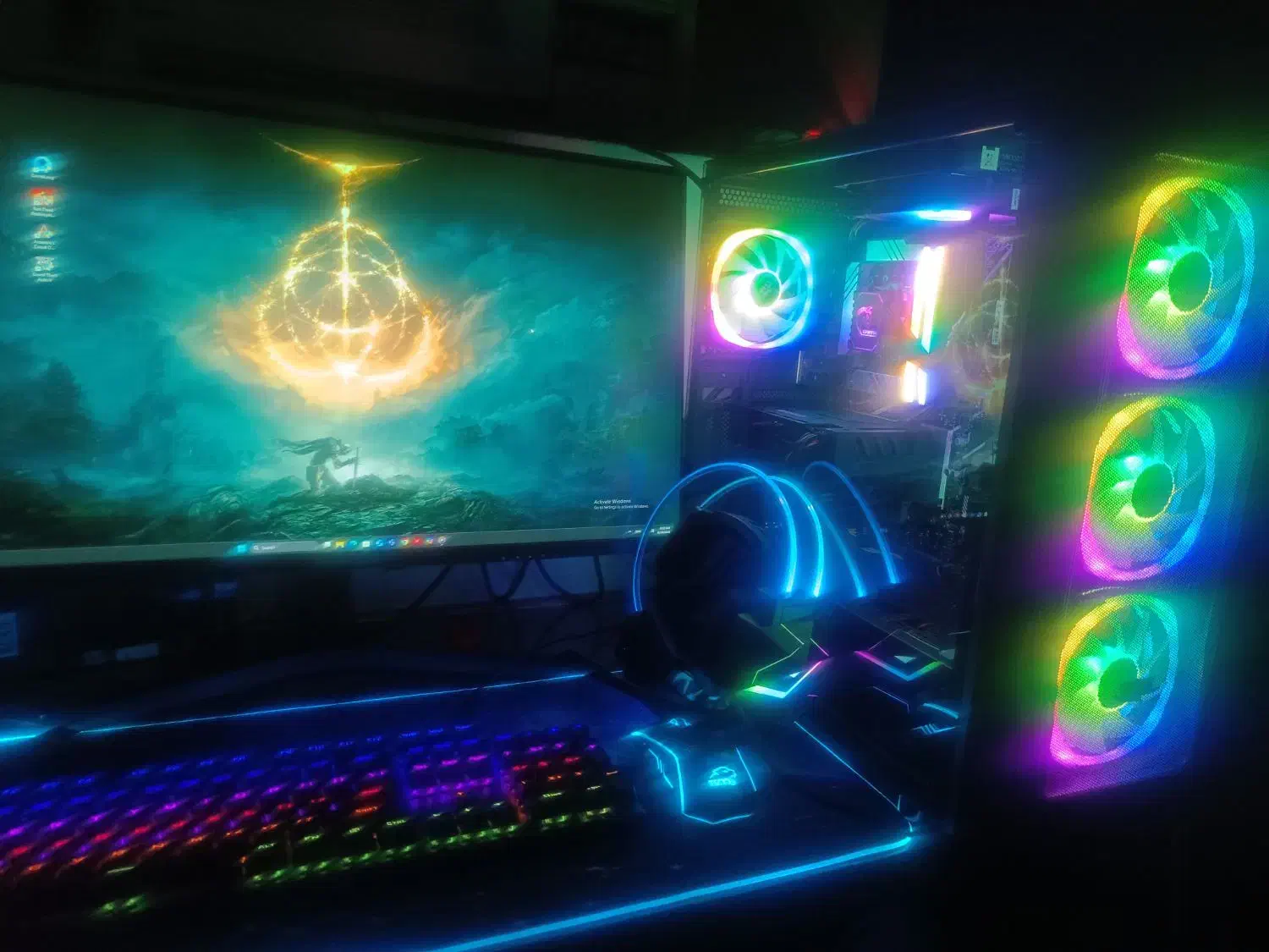 کیس گیمینگ|رایانه رومیزی|چغادک, |دیوار