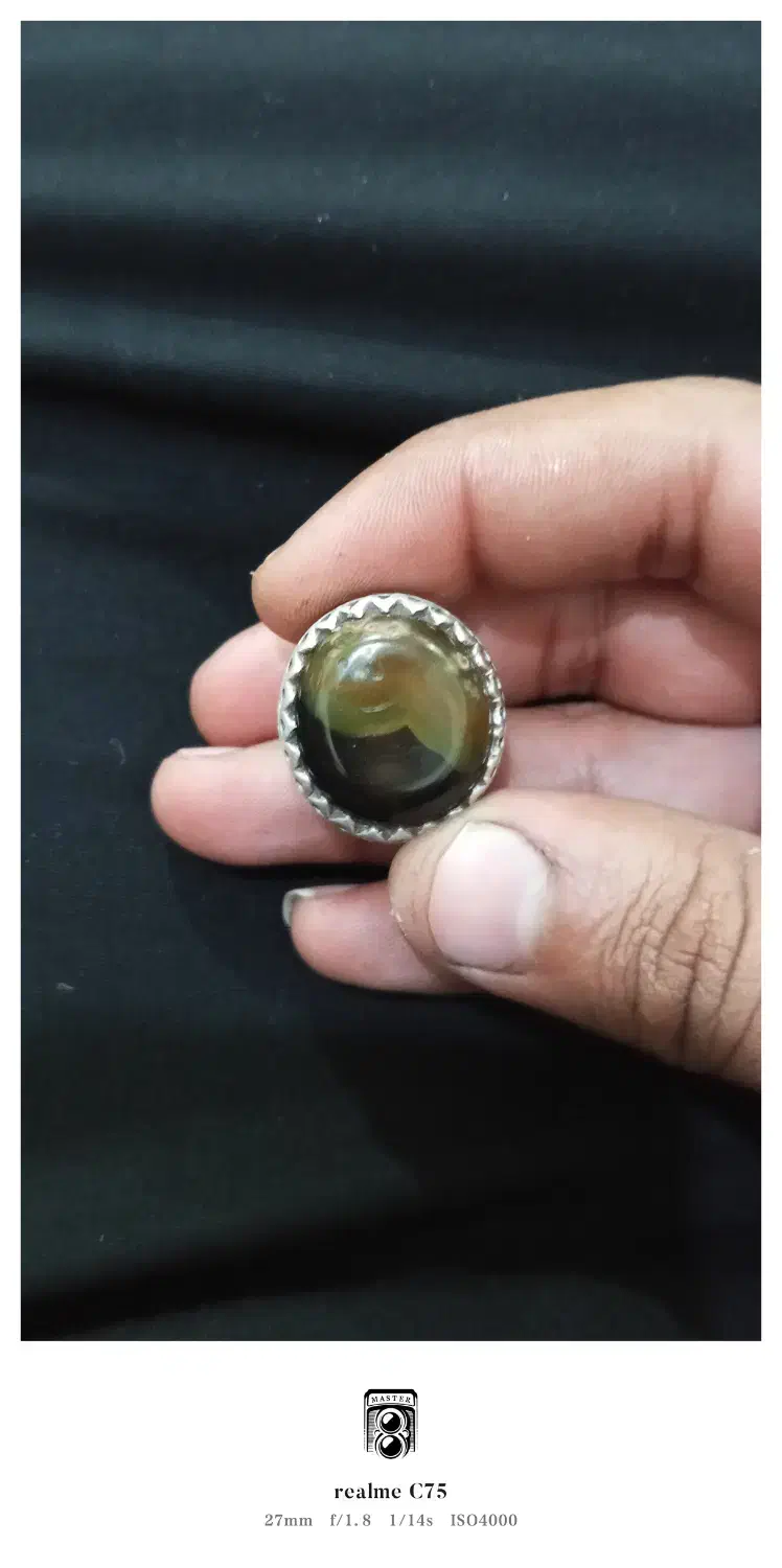 انگشتر عقیق مصور واضح|جواهرات|اهواز, پردیس|دیوار