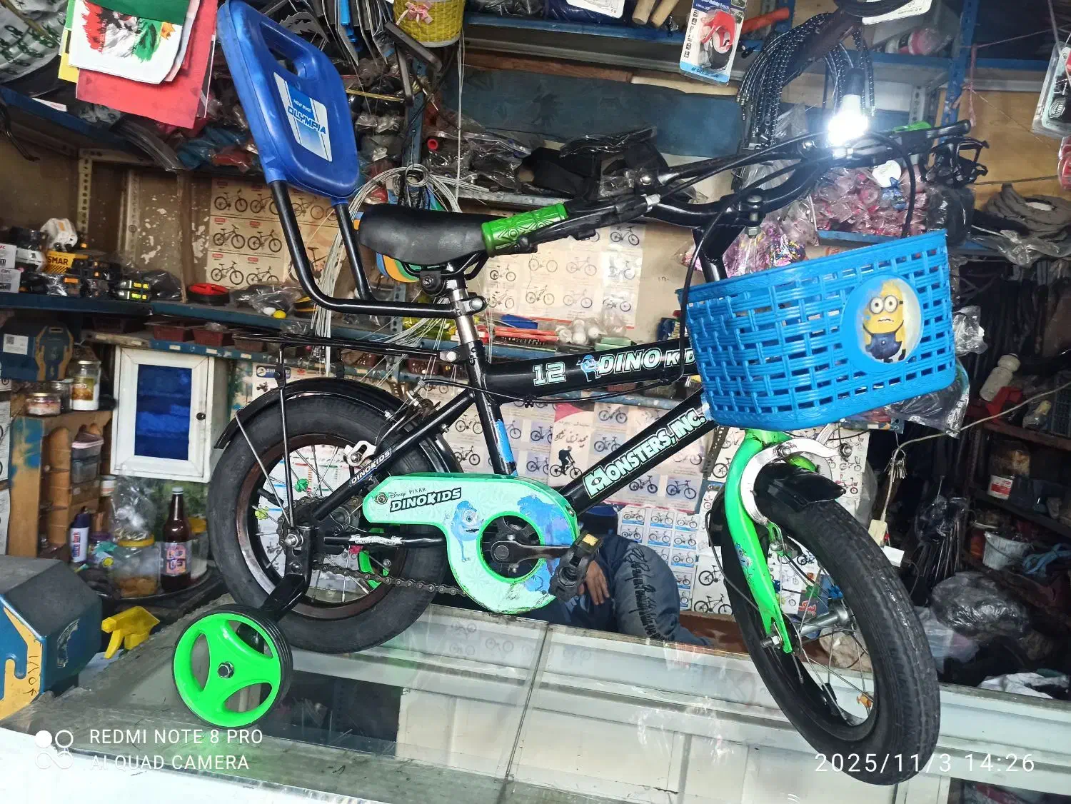 دوچرخه12فنردار|دوچرخه، اسکیت، اسکوتر|فردیس, منظریه|دیوار