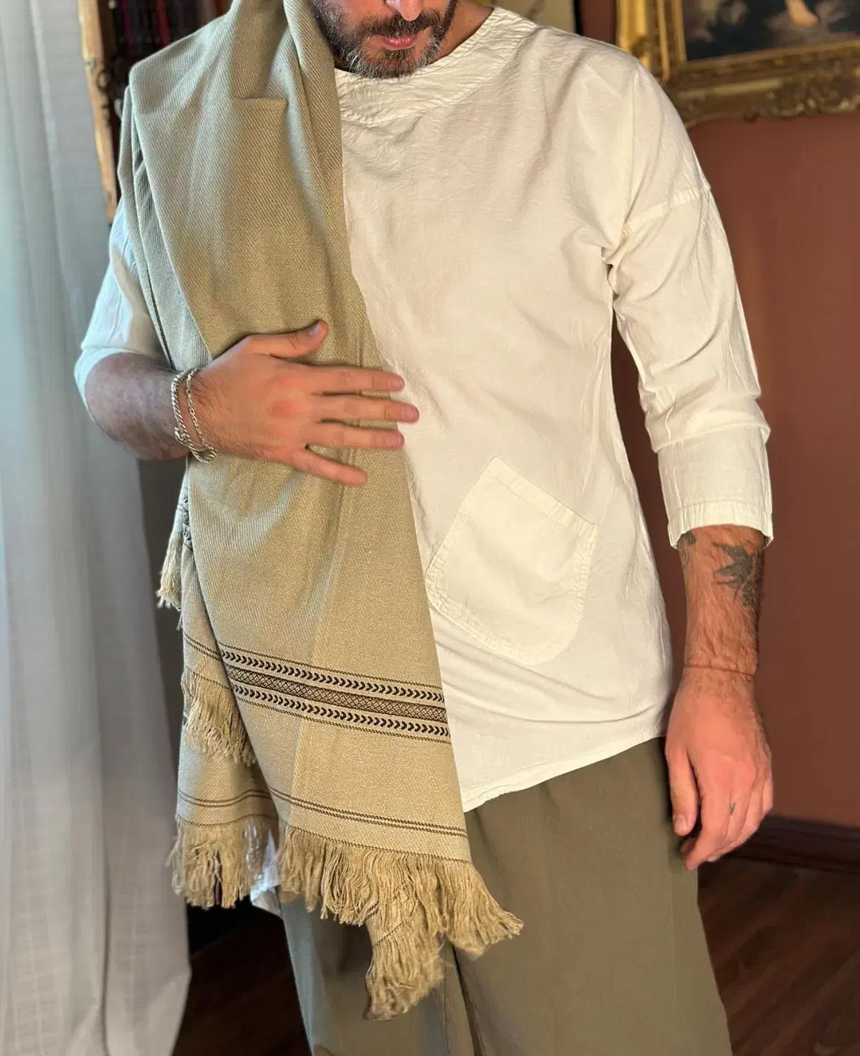 شال(پتو) افغانی|رختخواب، بالش، پتو|چابهار, |دیوار