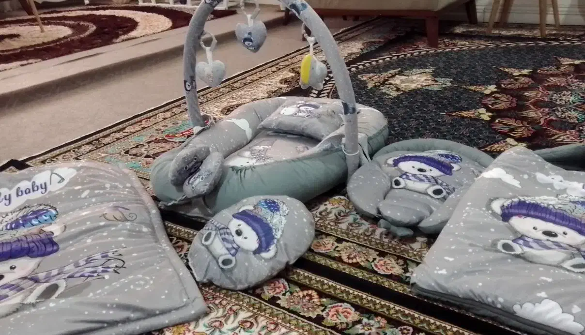 ست گاردار ۷تیکه مخمل نوزاد قیمت۱۵۰۰|اسباب و اثاث بچه|دورود, |دیوار