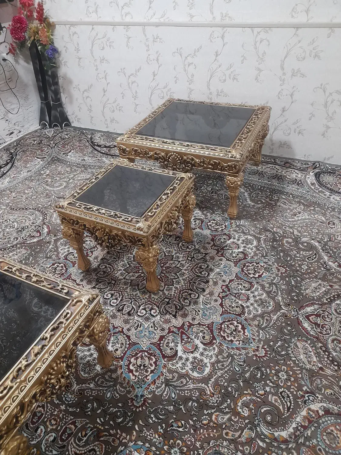 میز عسلی طلای|مبلمان خانگی و میز عسلی|اهواز, دغاغله|دیوار